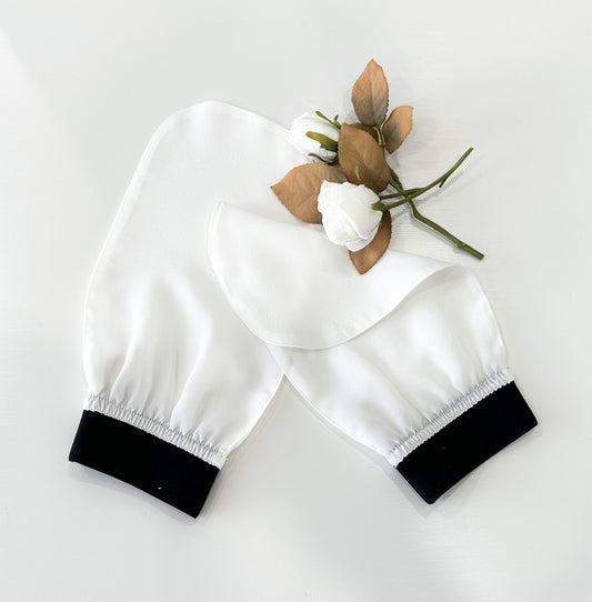 Peelinghandschuh Weiß