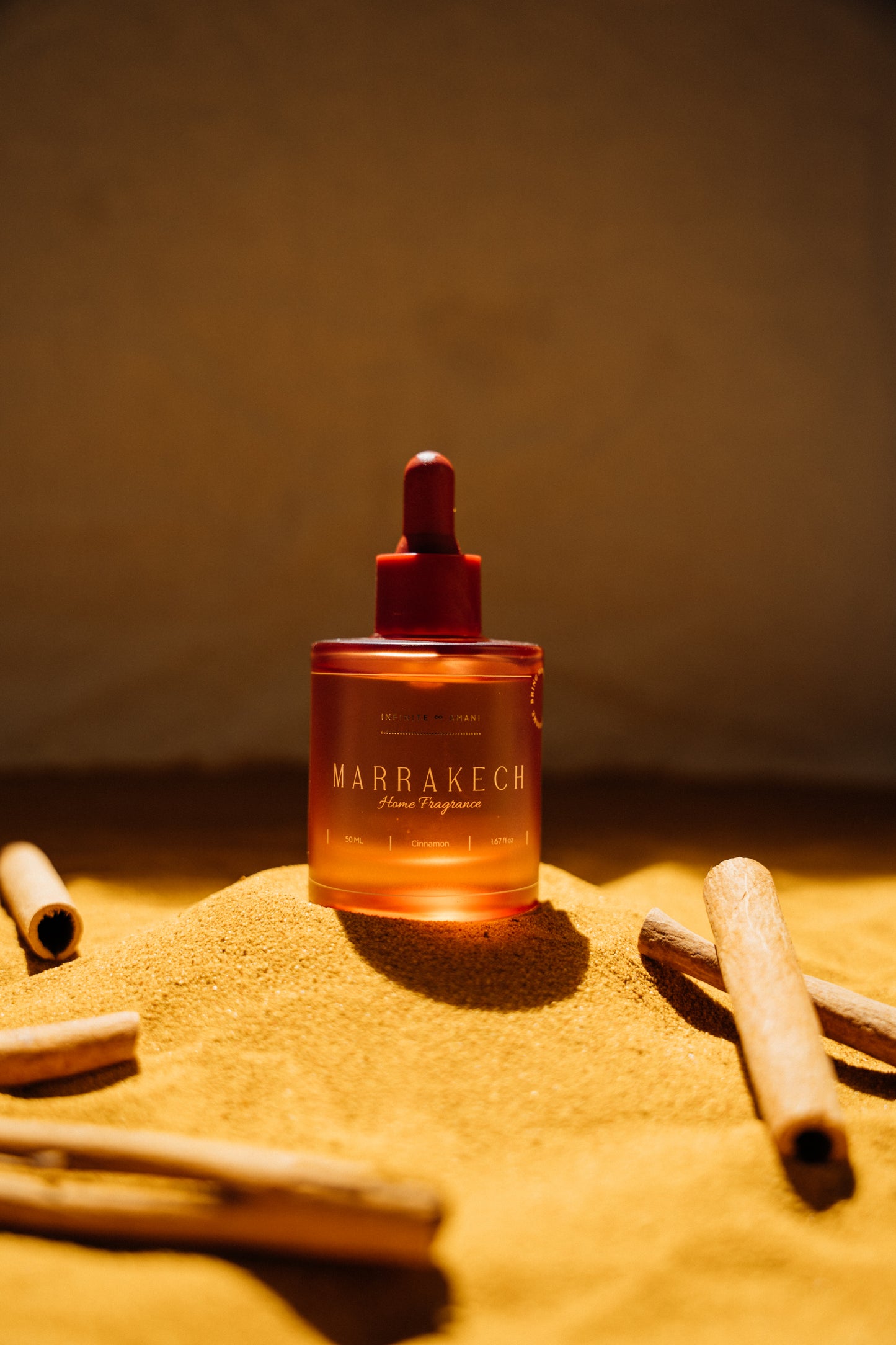 INFINITE AMANI Luxe geurolie Marrakech kaneel – intense en warme huisgeur voor diepe ontspanning