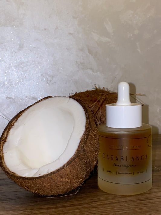 Casablanca geurolie met kokos en Monoi voor een schoon en fris ruikend huis