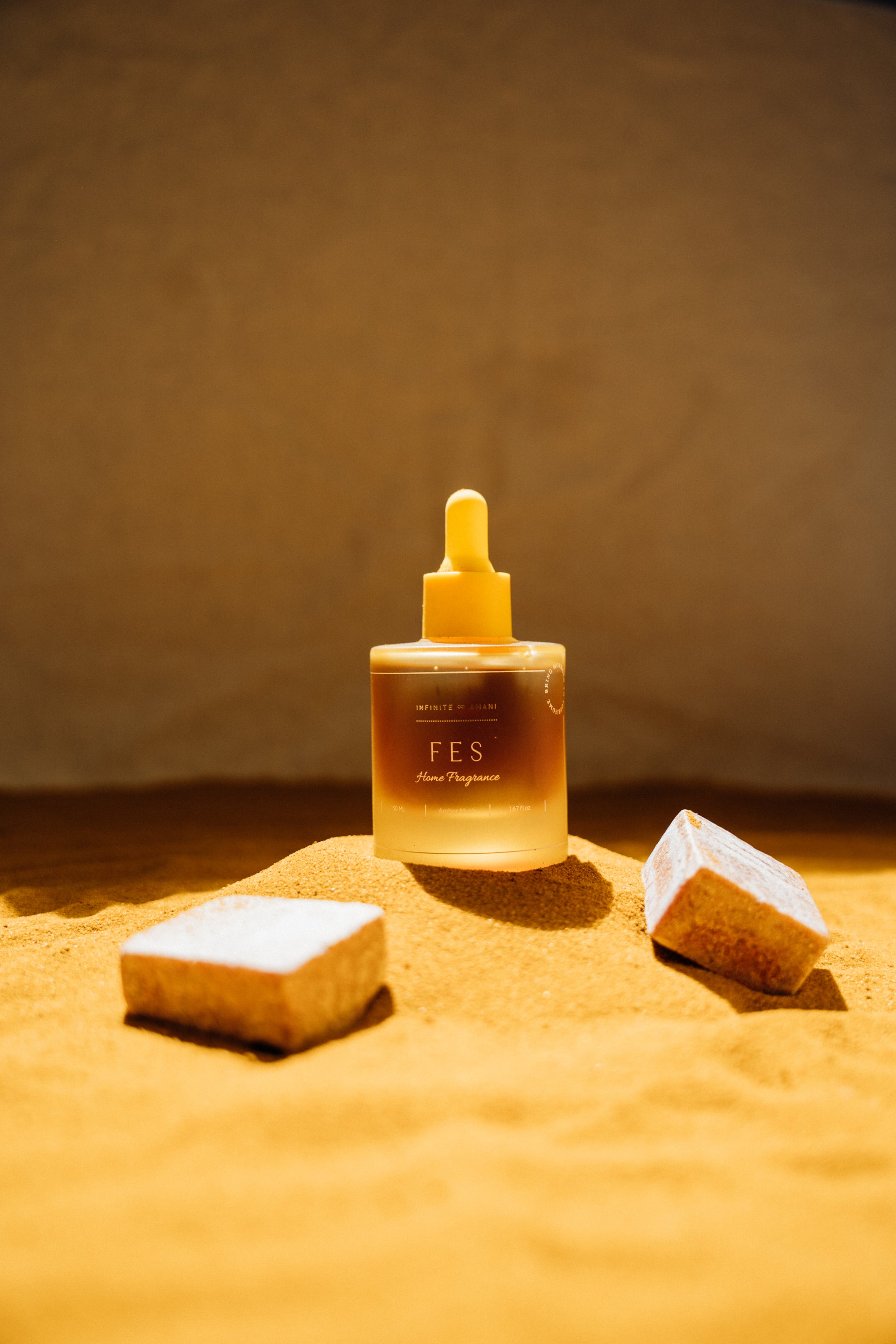 INFINITE AMANI Luxe geurolie Fes amber musk– warme en rustgevende huisgeur geïnspireerd door Marokko